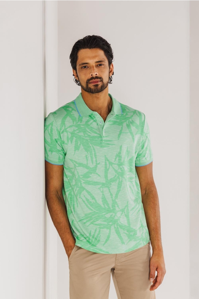 PIQUE POLO MET ALLOVER PRINT 464 15903 3111